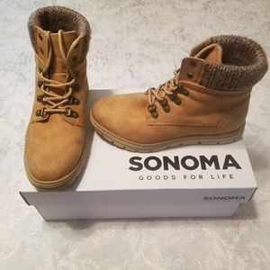 Sonoma Hiking Boots Size 7 Snaddie Wheat